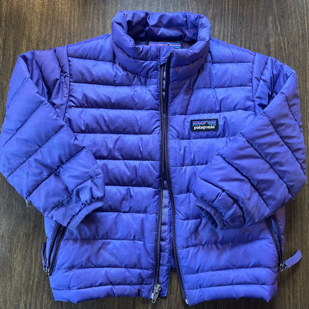 Patagonia toddler girls purple down jacket 2T